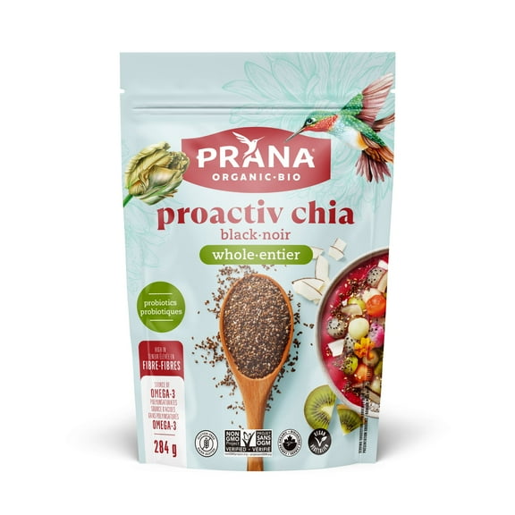 Prana Org ProactivChia Whole Black Chia 284g