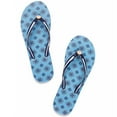 thumbnail image 2 of Tory Burch Coastline Blue Compass Navy Sea T Logo Printed Gold Logo Flip Flops Flats Sandals, 2 of 2