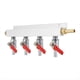 thumbnail image 2 of Colector de Gas de 4 Vías Válvula de Retención Integrada con Púas de 5/16 Pulgadas Distribuidor de CO2 Distribuidor de Gas del Colector de CO2 de 4 Vías, 2 of 5