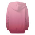 thumbnail image 4 of Women's Gradient Color Zipper Hoodie, Half Zip Stand Collar Pullover with Pocket, Oversized Casual Long Sleeve Sweatshirt for Streetwear, Daily Wear and Outdoor Activities Wine XL, 4 of 7