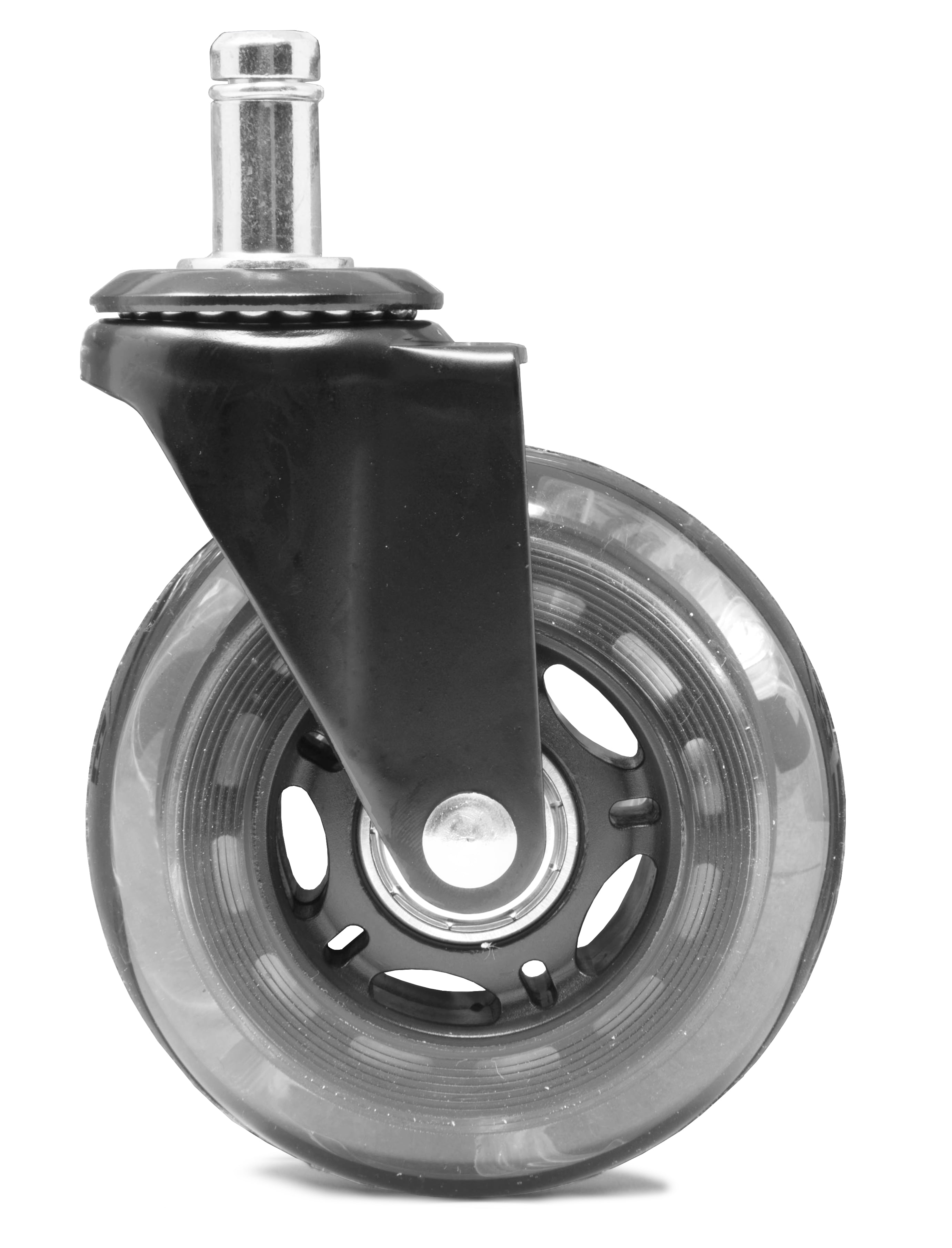 WEN 3-Inch Polyurethane Replacement Office Chair Swivel Caster Wheels, 5-Pack