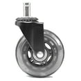 WEN 3Inch Polyurethane Replacement Office Chair Swivel Caster Wheels, 5Pack