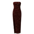 thumbnail image 6 of Formal Dresses for Women Women's Strapless Slit Sequin Evening Dress Wedding Guest Dresses for Women A L, 6 of 7