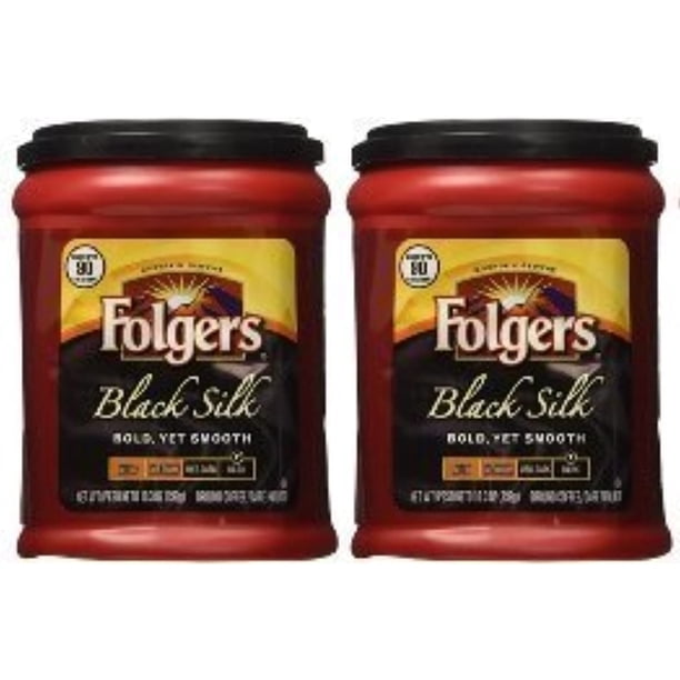 Fresh Taste Of Folgers Coffee, Black Silk Flavored Ground Coffee, Bold