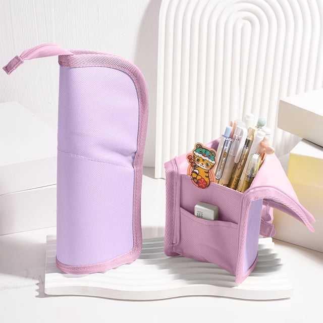 Estuche para lápices de papelería para la escuela | Bolsa transparente para bolígrafos con gran capacidad | Organizador para bolígrafos, marcadores, calculadoras, cosméticos y artículos de viaje