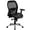 Black LeatherSoft/Mesh, variant on Emma + Oliver Mid-Back Black Mesh Executive Office Chair with Knee Tilt and Adjustable Lumbar & Arms