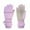 Purple, variant on WREESH Boys Girls Kids Waterproof Wool Winter Gloves Solid Color Skiing Gloves for Children Black