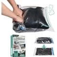 thumbnail image 1 of Cozy Essential 16 Travel Compression Bags Vacuum Packing, Space Saver Bags for Luggage, Cruise Ship Essentials (6 Large, 6 Medium, 4 Small) Transparent, 1 of 14