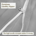 thumbnail image 3 of Luxury Hotel Quality Zipper Fitted Sheet 1 Piece - 400 Thread Count - 12" Deep Pocket - 100% Egyptian Cotton Fitted Sheet (Dark Grey, Twin Size), 3 of 5