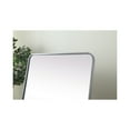 thumbnail image 4 of Elegant Decor Soft Corner Metal Rectangle Full Length Mirror 30X60 Inch In Black, 4 of 10