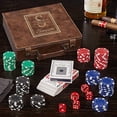thumbnail image 2 of HomeWetBar Ensemble de Poker Personnalisé Marron (Produit Personnalisé), 2 of 4