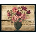 thumbnail image 2 of Poloson, Kimberly 24x20 Gold Ornate Wood Framed with Double Matting Museum Art Print Titled - Paris Rose I, 2 of 4
