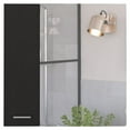 thumbnail image 4 of Cterwk 2 Door Wall Cabinet with 4 Internal Shelves and Mirror, Perfect for Kitchen, Bathroom Room, Black, 4 of 8