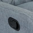 thumbnail image 5 of Noble House Sanborn Upholstered Tufted Wingback Swivel Recliner, Charcoal and Black, 5 of 9