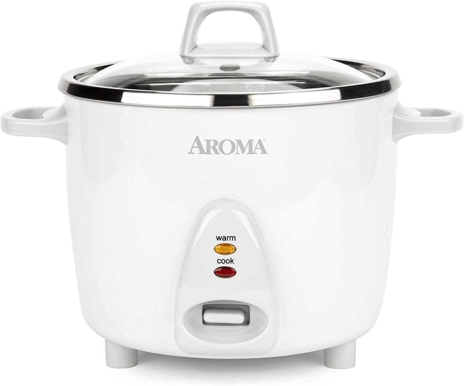 Black Red or White Aroma ARC-743 Rice Steamer Slow Cooker 2-6 Cup Ricer 350 W