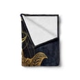 thumbnail image 2 of Stingray Soft Flannel Fleece Blanket, Sea Ocean Animal Creature with Detailed Art Geometric Patterns Print, Cozy Plush for Indoor and Outdoor Use, 50" x 70", Petrol Blue and Yellow, by Ambesonne, 2 of 6