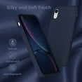 thumbnail image 4 of Compatible with iPhone XR Case 6.1 Inch, [Silky and Soft Touch] Premium Liquid Silicone Gel Rubber Full Body Drop Protection Phone Cover with Microfiber Lining, Midnight Blue, 4 of 14