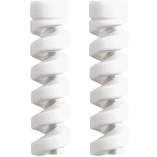 Blanco 2 piezas de fundas protectoras para cables de datos en espiral fundas protectoras antiroturas para cables de silicona 6 g en cuenta a continuación la entrega en ANGGREK Otros