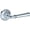 Chrome, variant on Baldwin HDDUNTRR260 Dunsmoor Non-Turning One-Sided Dummy Door Lever - Chrome
