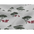 thumbnail image 4 of oneOone Viscose Jersey Fabric Tree & Animals Ikat Fabric Prints By Yard 60 Inch Wide, 4 of 4