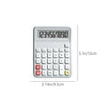 thumbnail image 3 of Calculadora básica silenciosa portátil para escuela, oficina y hogar - Alimentada por pilas y teclas grandes para operaciones matemáticas fáciles, 3 of 6