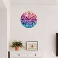 thumbnail image 4 of Battery Operated Wall Clocks with Non-Ticking Sweep Movement,Modern Round Clock Decorative for Bedroom,Office-Mermaid Scales With Pastel Rainbow Colors(12inch), 4 of 4
