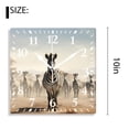 thumbnail image 2 of 10 Inch Wall Clock Battery Operated Silent Clock Decorative for Office, Kitchen, Outdoor, Living RoomZebra in Africa Lovely, 2 of 4