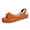 Orange, variant on Sandals for Women Women's Solid Color Comfortable Slippers Fish Mouth Shoes Casual Sandals
