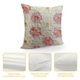 thumbnail image 4 of Nawypu  Decorative Throw Pillow Covers Daisy Sun Flower Jacquard Pillowcase Cushion Case Square for Couch Sofa Bed Living Room Bedroom Pink and White, 4 of 5