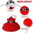 thumbnail image 4 of Vestidos de Navidad para perros pequeños, ropa de Cosplay de Navidad, falda de forro polar para perros, vestido de gato para mascotas, vestido de cachorro de princesa de lujo, 4 of 4