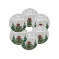 thumbnail image 7 of 15 Inch Round Placemats Set of 6, Grey Christmas Non Slip Heat Insulation PP Table Mats, Snowflake Xmas Christmas Tree Washable Place Mats for Kitchen Dining Party Table Decor, 7 of 7