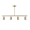 thumbnail image 6 of Globe Electric 91007789 Willard 4 Light 35" Wide Fixed Rail Linear Ceiling Fixture - Brass, 6 of 7