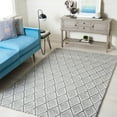 thumbnail image 2 of SAFAVIEH Marbella Aniyah Diamond Area Rug, Light Grey/Black, 6' x 6' Square, 2 of 8