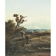 thumbnail image 3 of John Varley 15x18 Black Modern Framed Museum Art Print Titled - Two Donkeys in a Landscape, 3 of 5