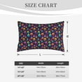 thumbnail image 4 of Lsque mushroom color Skull Pattern Pillow Case – Soft & Cozy Throw Pillow Cover, Hypoallergenic Cushion Case for Sleeping Women with Envelope Closure-14"x20", 4 of 6