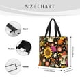 thumbnail image 3 of Wukai Sunflowers Mushrooms Print Reusable Grocery Bag Shopping Bags with Zipper Shoulder Shopping Handle Bag Suitable for Outdoor Convenient Daily Bag, 3 of 8