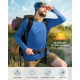 thumbnail image 3 of Roadbox UPF 50+ Men's Long Sleeve Fishing Shirts UV Sun Protection Tee Tops for Outdoors Running Workout, 3 of 5