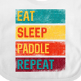 thumbnail image 4 of Inktastic Stand Up Paddle Boarding Eat Sleep Paddle Repeat Boys or Girls Baby Bib, 4 of 4