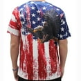thumbnail image 2 of American Flag Sublimation Eagle T-Shirt With Patriotic Stars and Stripes, 2 of 2