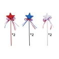 thumbnail image 2 of Bâtons en Mousse Étoile Pailletée Patriotique - Décorations du 4 Juillet, Pics Étoilés Rouges Blancs Bleus pour Jour de l'Indépendance, Jour du Souvenir, Centres de Table de Fête Americana, Baguettes de Fée & Inserts de Vase, 2 of 8