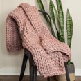 thumbnail image 3 of Cooling Knitted Weighted Blanket, Hand Made Chunky Knit Weighted Throw Blanket, 3 of 5