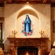 thumbnail image 1 of Calcomanía Religiosa para Pared, Decorativa de Pelar y Pegar, Arte en PVC para Pared, Vinilo con Imagen de la Virgen María, 38x29cm para Decoración del Hogar, 1 of 6