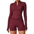 thumbnail image 1 of Chaqueta de Yoga for mujer, chaqueta de Yoga deportiva for correr al aire libre con cremallera, chaqueta de manga larga, ropa de Yoga de secado rápido for niñas, 1 of 7