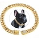 thumbnail image 1 of Sparkling Diamondoid Dog Collar: Secure Metal Chain & Buckle for Stylish Walks!, 1 of 4