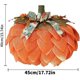 thumbnail image 2 of Corona de calabaza de arpillera estilo rústico, 40 cm, con lazos y bayas, para la puerta principal, Halloween, Acción de Gracias y decoración otoñal, 2 of 6
