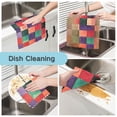 thumbnail image 2 of Yayeee 6 Pack Kitchen Dish Cloths for Washing Dishes Soft Absorbent Microfiber Towels, Red and Purple Plaid Pattern, 2 of 9