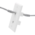 thumbnail image 4 of 2 Pack 2 Port Ethernet Wall Plate, Cat6 Female to Female Wall Jack RJ45 Inline Coupler Wall Outlet, White, 4 of 7
