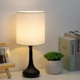 thumbnail image 2 of HAITRAL Modern Nightstand Table Lamps Set of 2, Black, 2 of 5