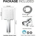 Newentor® Handheld High Pressure Sprayer Shower Head, 6 Spray Modes, Removable with Hose and