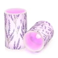 thumbnail image 2 of Lavender Fields Flickering Flameless Candles Battery Operated with Remote Timer LED Pillar Candles Set of 2, 2 of 7